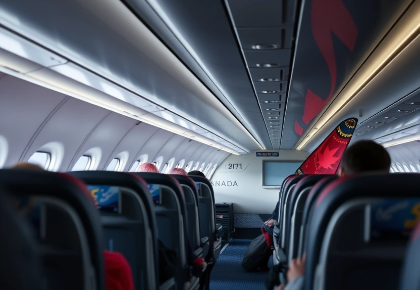 Representação visual de Air Canada Cabin Crew Strike Enters Third Day, Leaving Passengers Stranded