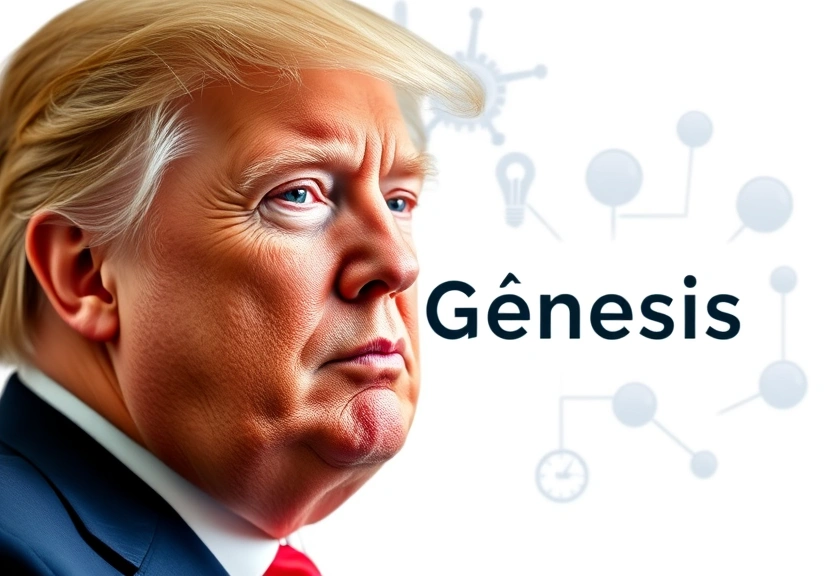Representação visual de Missão Gênesis: Trump assina plano para usar IA para acelerar pesquisas científicas