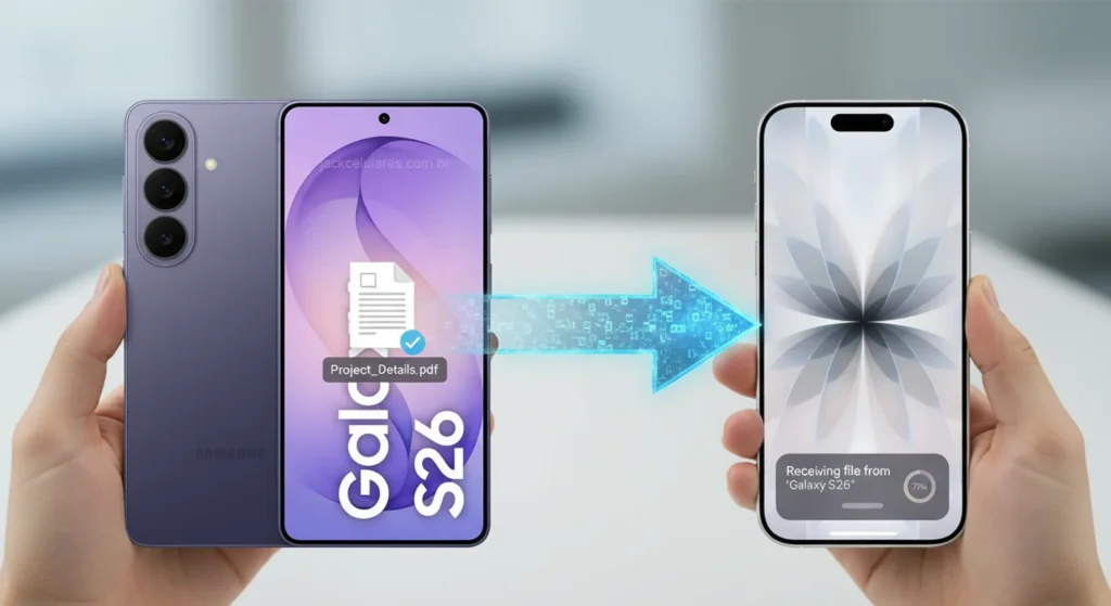 Após o S26, Novos Celulares Galaxy Devem Ganhar Suporte ao AirDrop