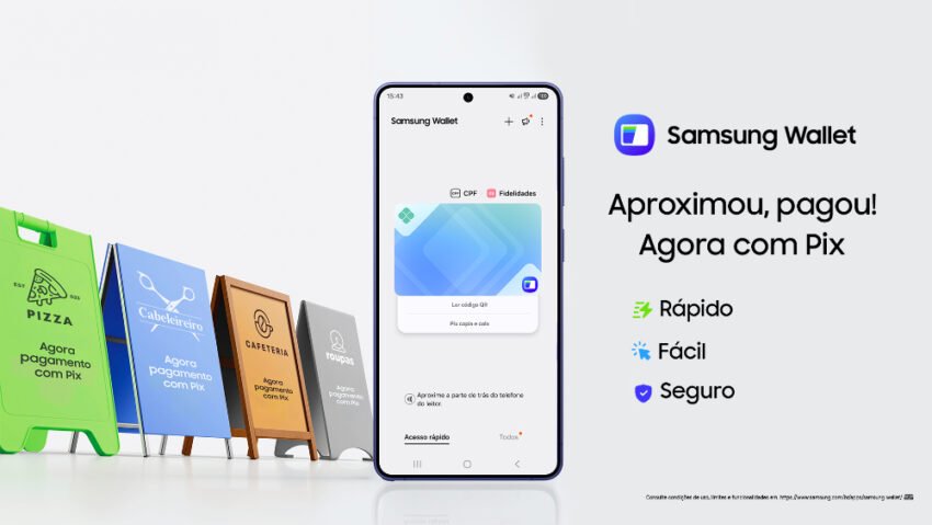 Samsung Wallet Lança Suporte para Pix por Aproximação