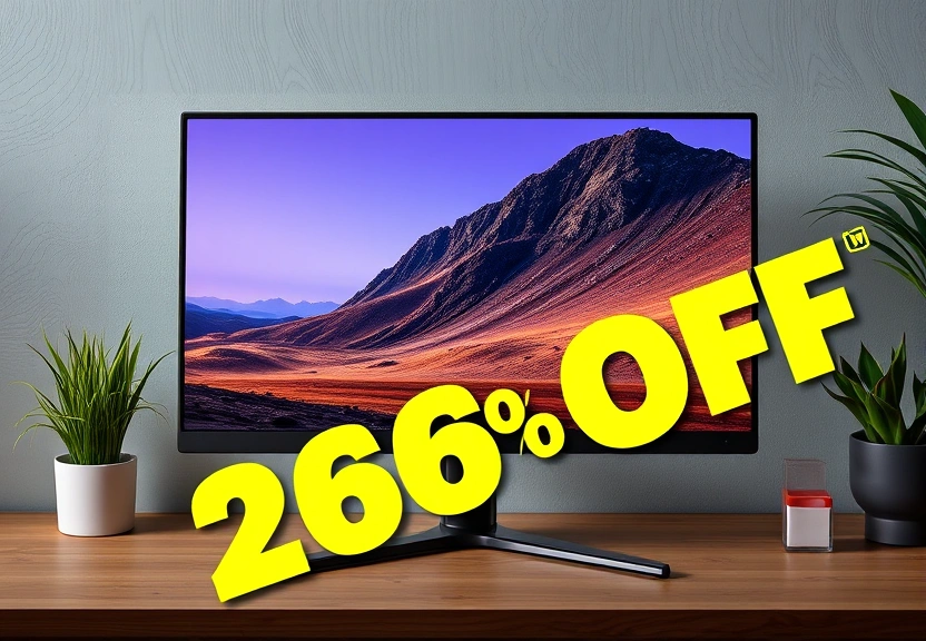 Representação visual de Monitor Samsung Odyssey G5 27” surge com 26% OFF em oferta no Mercado Livre