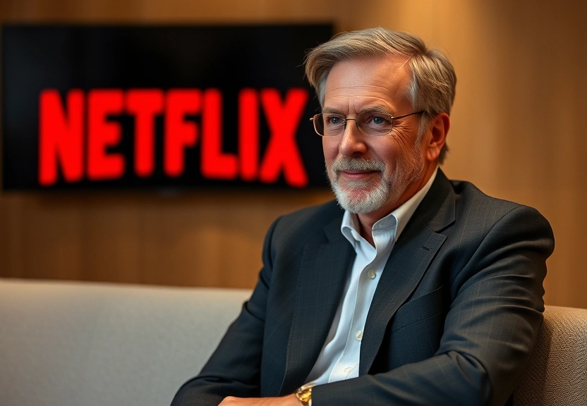 Representação visual de Reed Hastings, cofundador da Netflix, anuncia saída da empresa