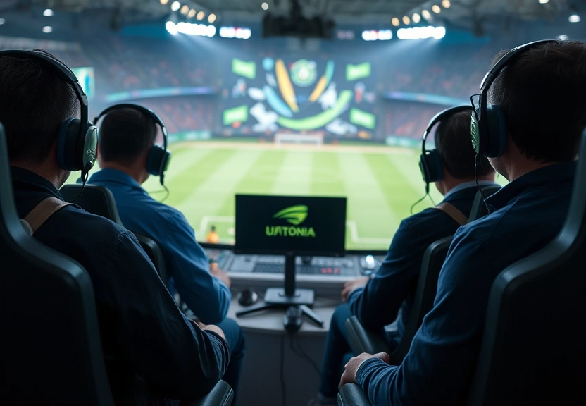 Representação visual de 6 headsets gamer para resenha online durante os jogos da Copa