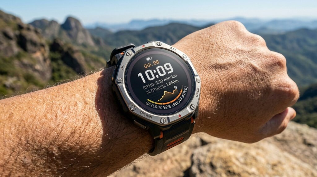 Amazfit T-rex Dual Solar traz carregamento duplo e tela de 3.000 nits
