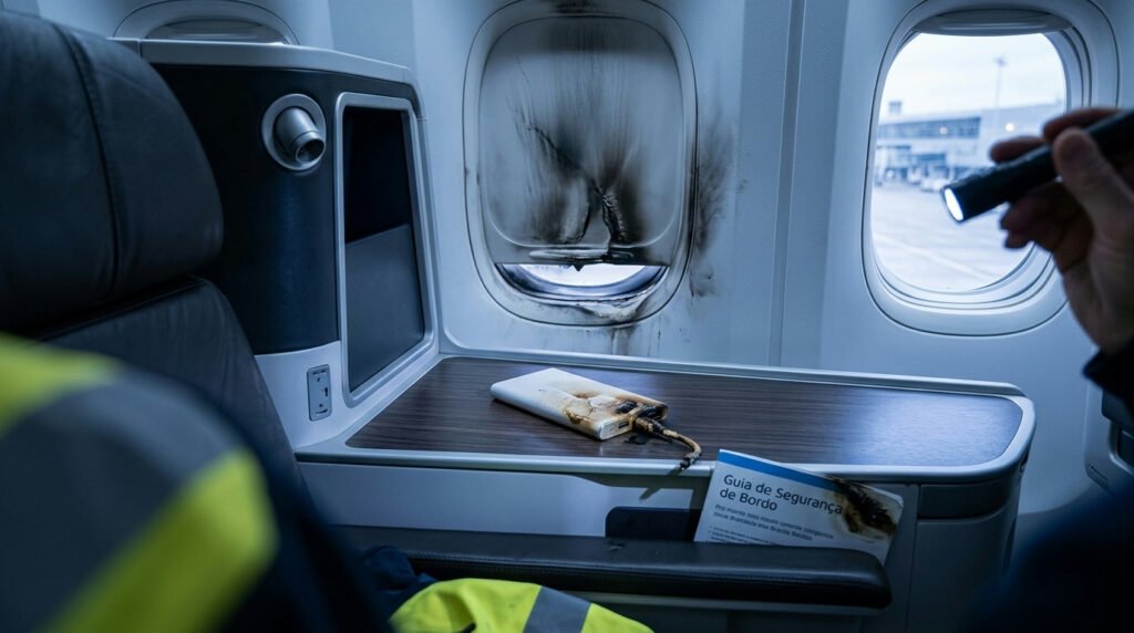 Incêndio causado por power bank força pouso de emergência em voo da KLM