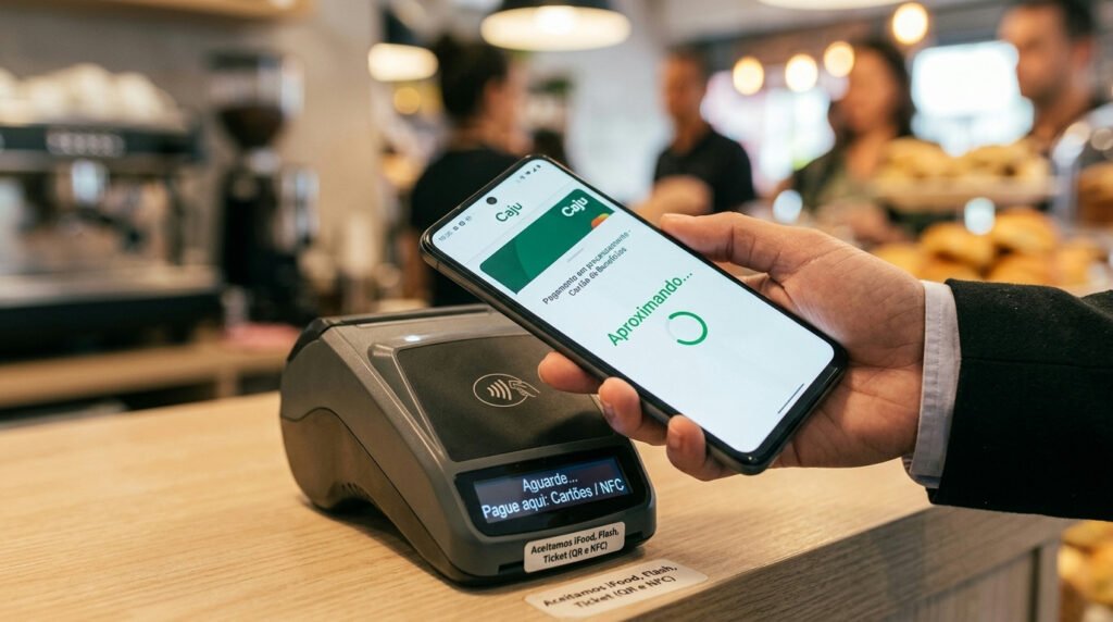 Pagamento por aproximação com cartões de benefícios ganha força no Brasil