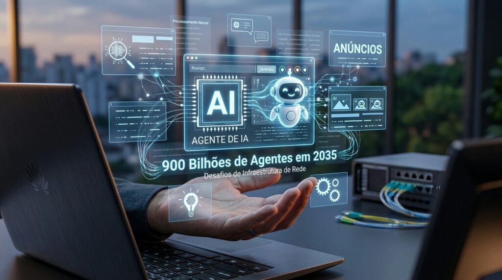 Projeção da Huawei aponta para 900 bilhões de agentes de IA ativos até 2035