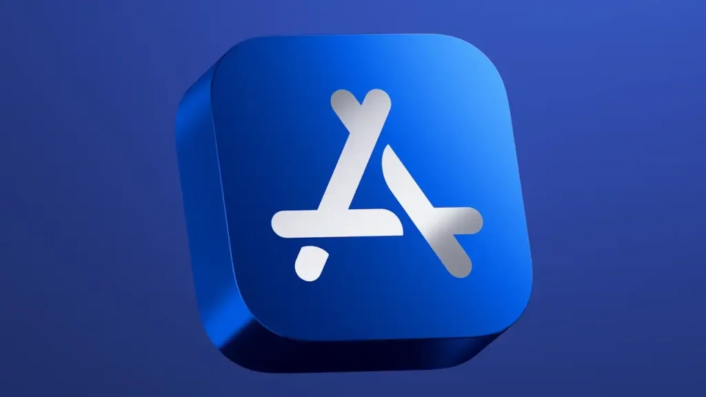 Regras da App Store: smartphone com escudo de segurança e sinal de proibido sobre ícones de aplicativos